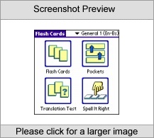 LingvoSoft FlashCards English  Bosnian for Palm OS Screenshot